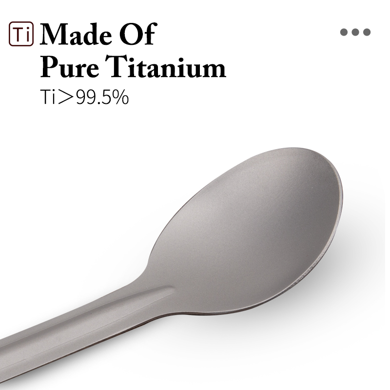 TiTo チタンスポークアウトドアキャンプチタン合金スプーン - Camping Cooking Utensils Kit のレビューと価格