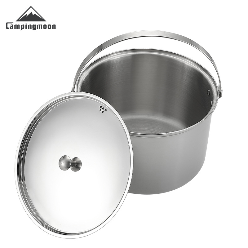 CAMPINGMOON CC-24 ステンレス製大容量5.9 - Camping Cooking Pot Large のレビューと価格