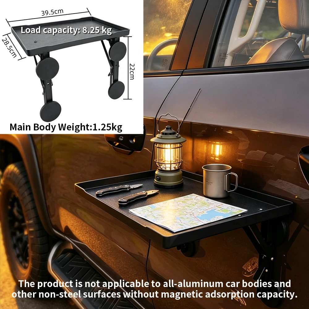 ポータブルカーサイドドアハンギングトレイ折りたたみ式オートテ - Camping Cooking Table Foldable のレビューと価格