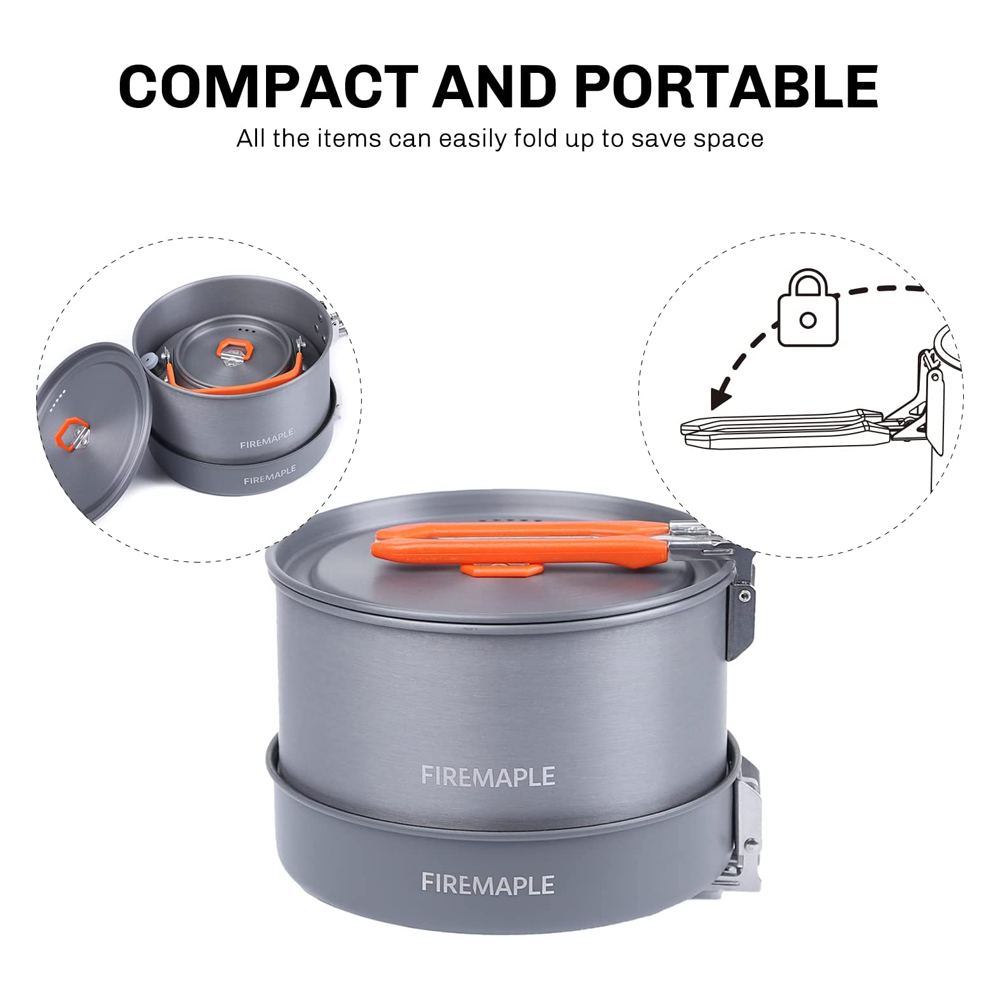 Fire Maple器具ハイキング調理セット熱交換器ポットパ - Camping Cooking Utensils Kit のレビューと価格