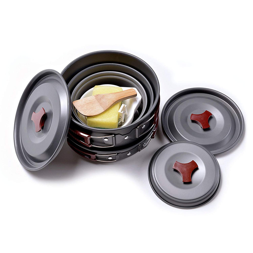 アウトドア キャンプ調理器具キット ノンスティック キャンプ - Camping Cooking Basket のレビューと価格