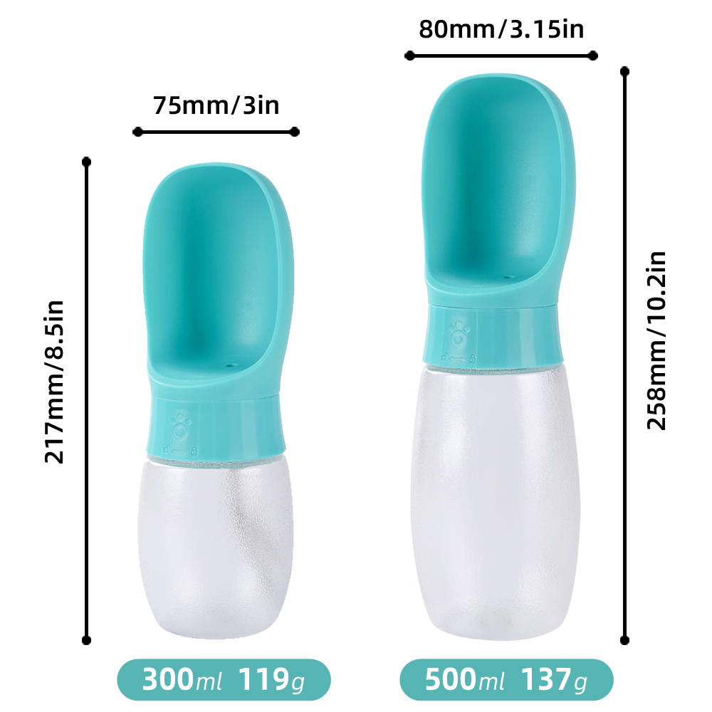 300ml 500ml 大型犬用ウォーターボトル 携帯用給水 - Camping Cooking Bowl のレビューと価格