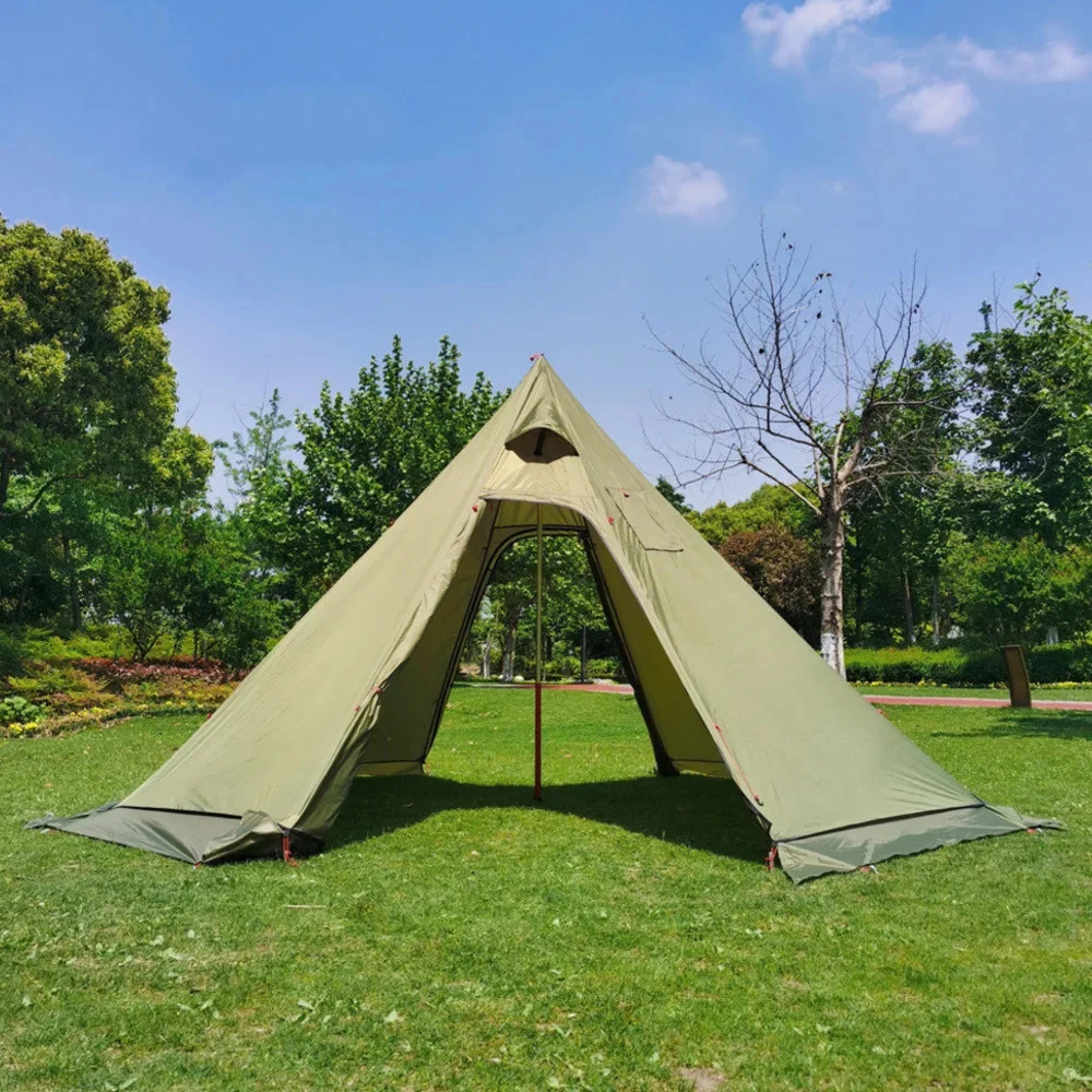新しいピラミッドテントスノースカート付き超軽量屋外キャンプテ - Camping Cooking Snow のレビューと価格