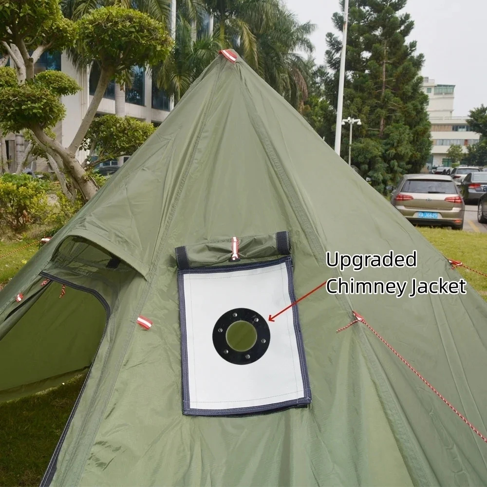 新しいピラミッドテントスノースカート付き超軽量屋外キャンプテ - Camping Cooking Snow のレビューと価格