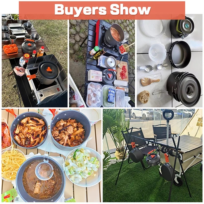 キャンプクッキングセット キャンプ調理器具 旅行用食器 アウ - Camping Cooking Utensils Kit のレビューと価格