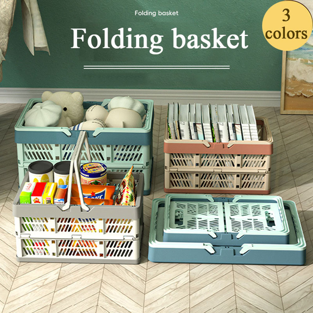 持ち運び可能な折りたたみ式プラスチック収納バスケット、ハンド - Camping Cooking Basket のレビューと価格